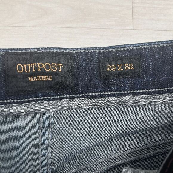 Outpost Makers Slim Straight Jeans Men's Size 29X32 Blue Superior Stretch - Picture 7 of 14